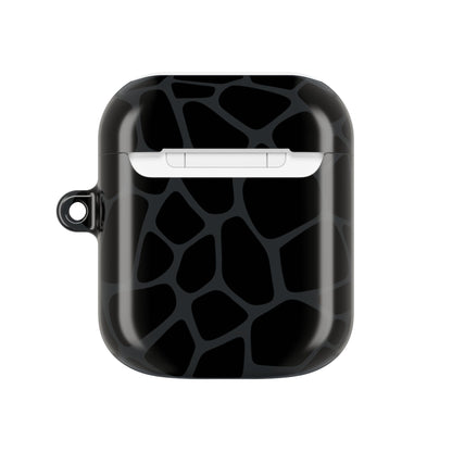 Black Giraffe Print AirPod Cases