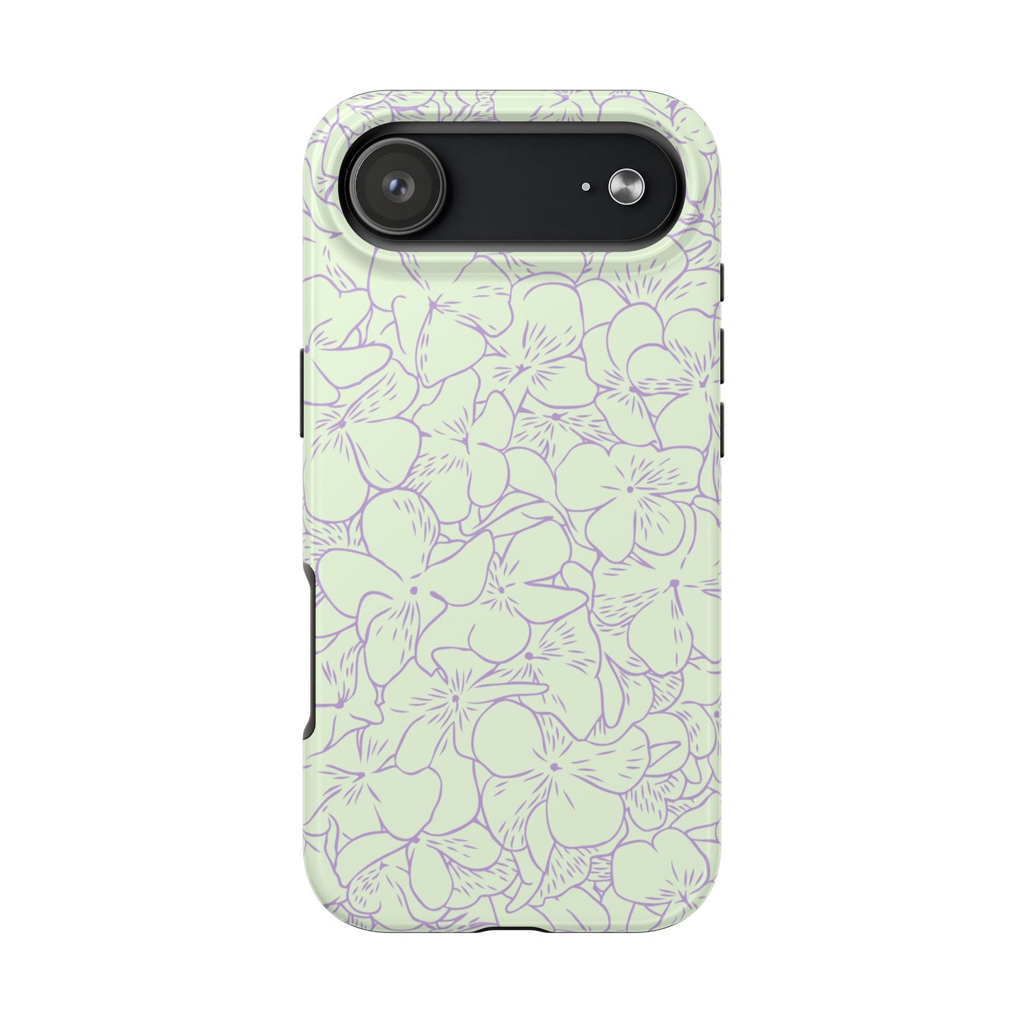 Green & Lavender Floral Phone Case