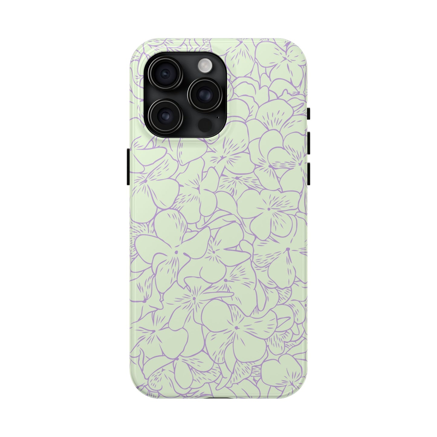 Green & Lavender Floral Phone Case