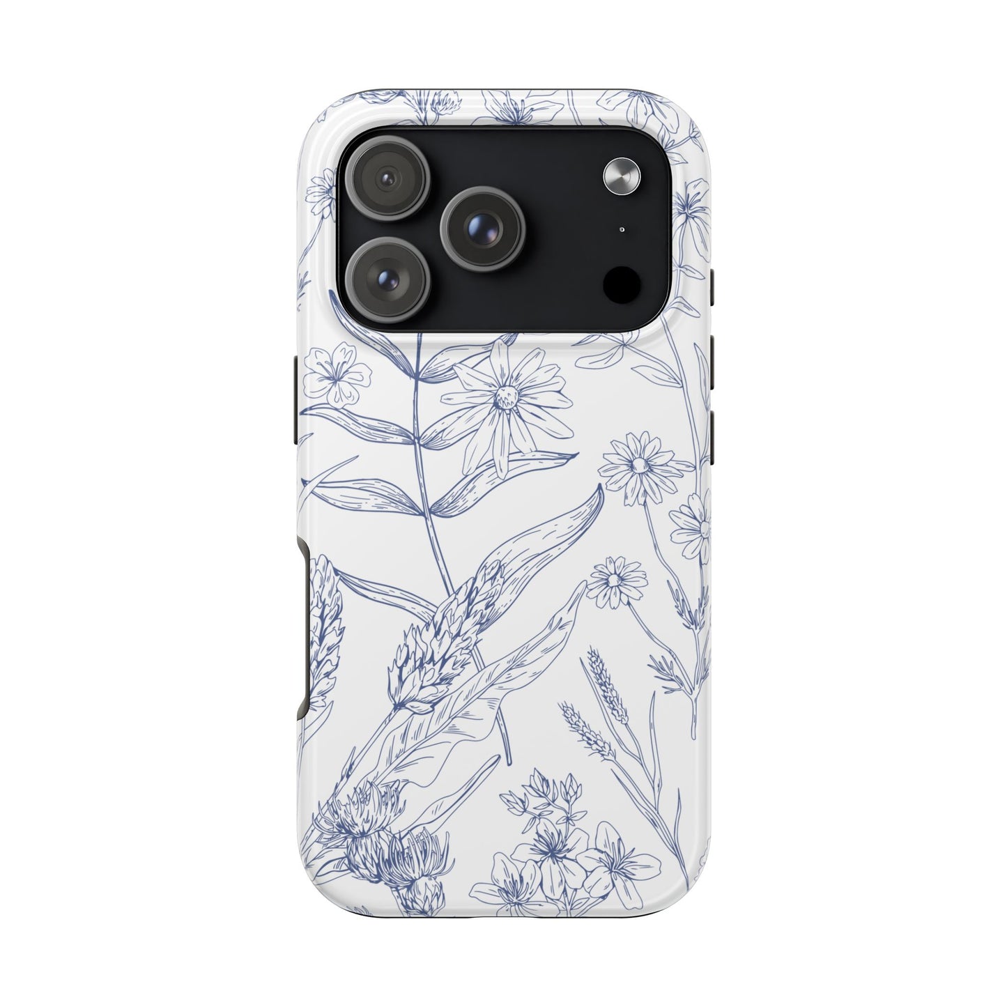 White Floral Phone Case