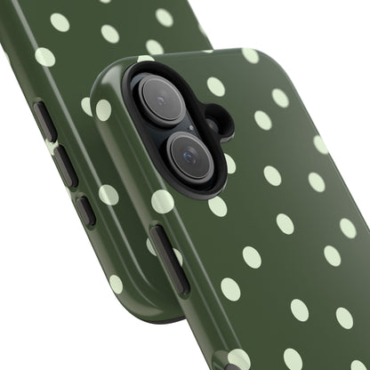 Olive Polka Phone Case