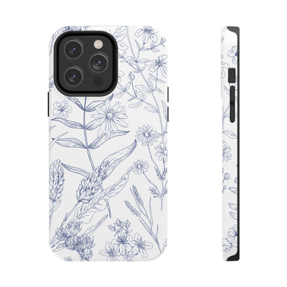 White Floral Phone Case