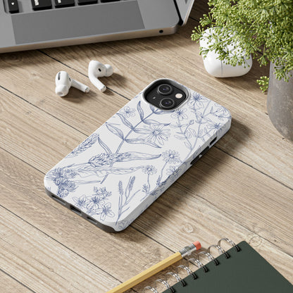 White Floral Phone Case