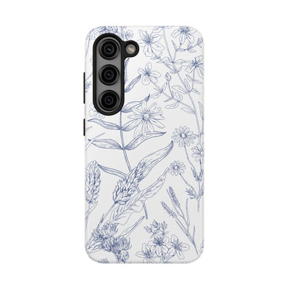 White Floral Phone Case