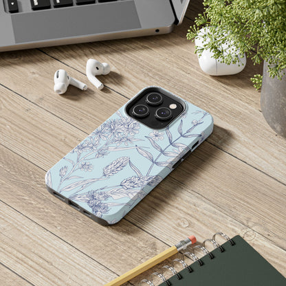 Blue Floral Phone Case