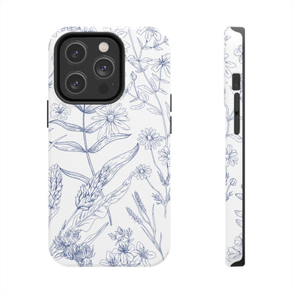 White Floral Phone Case