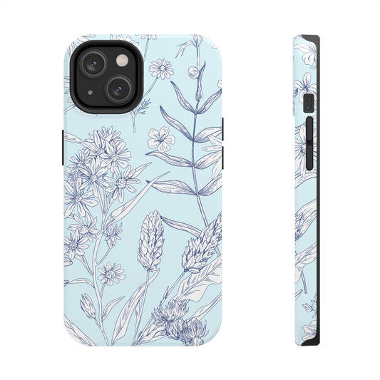 Blue Floral Phone Case