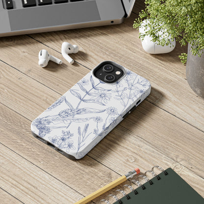 White Floral Phone Case
