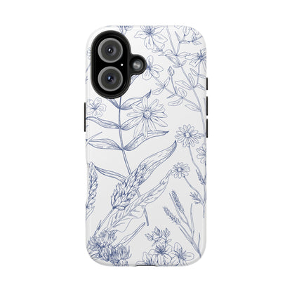White Floral Phone Case