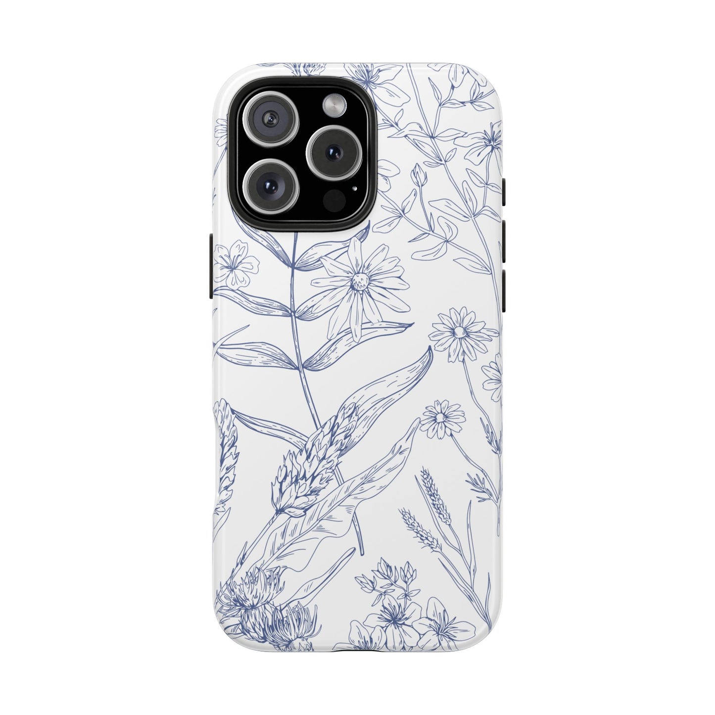 White Floral Phone Case