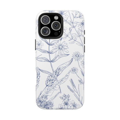 White Floral Phone Case