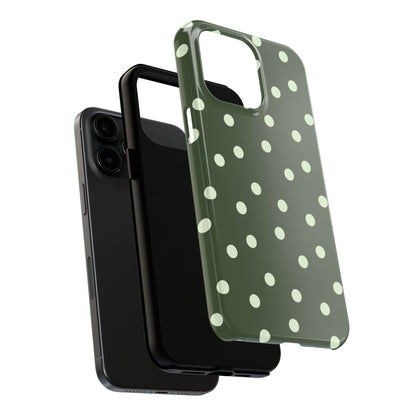 Olive Polka Phone Case