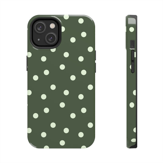 Olive Polka Phone Case