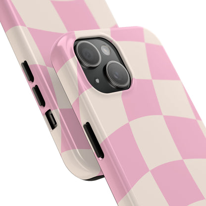 Blush Pink Gingham Phone Case