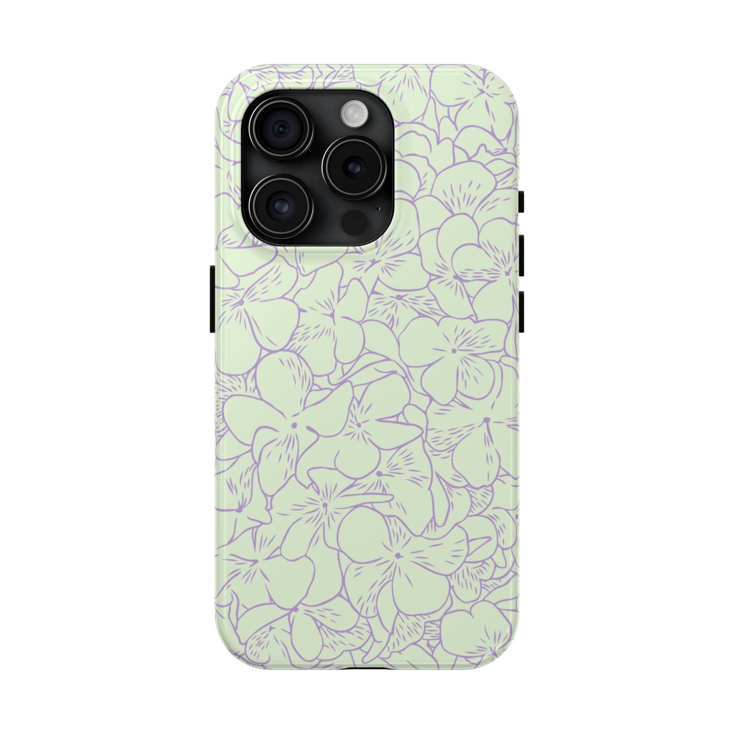 Green & Lavender Floral Phone Case