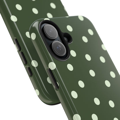 Olive Polka Phone Case