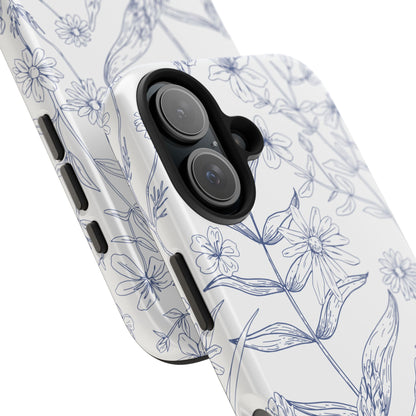 White Floral Phone Case