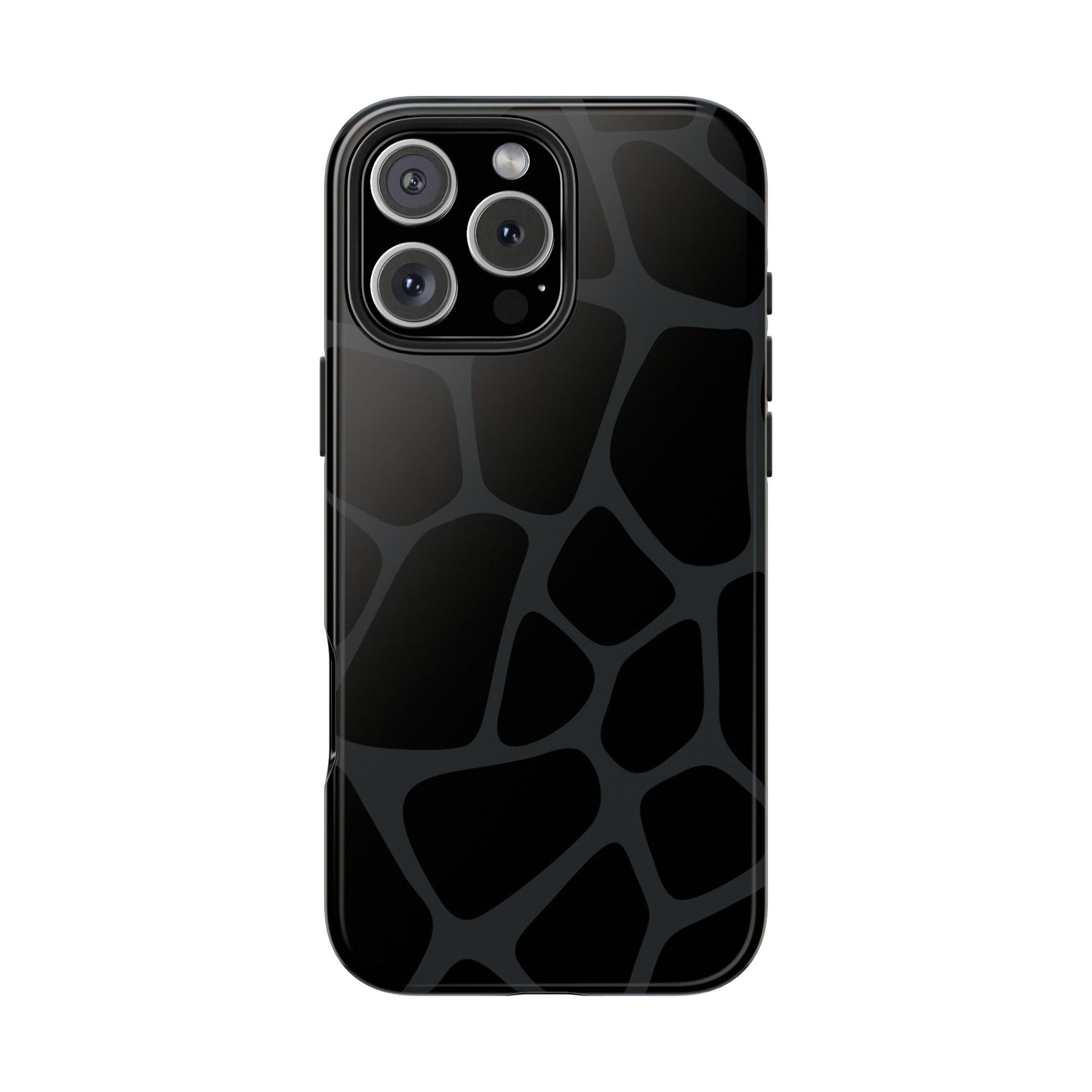 Black Giraffe Print Phone Case