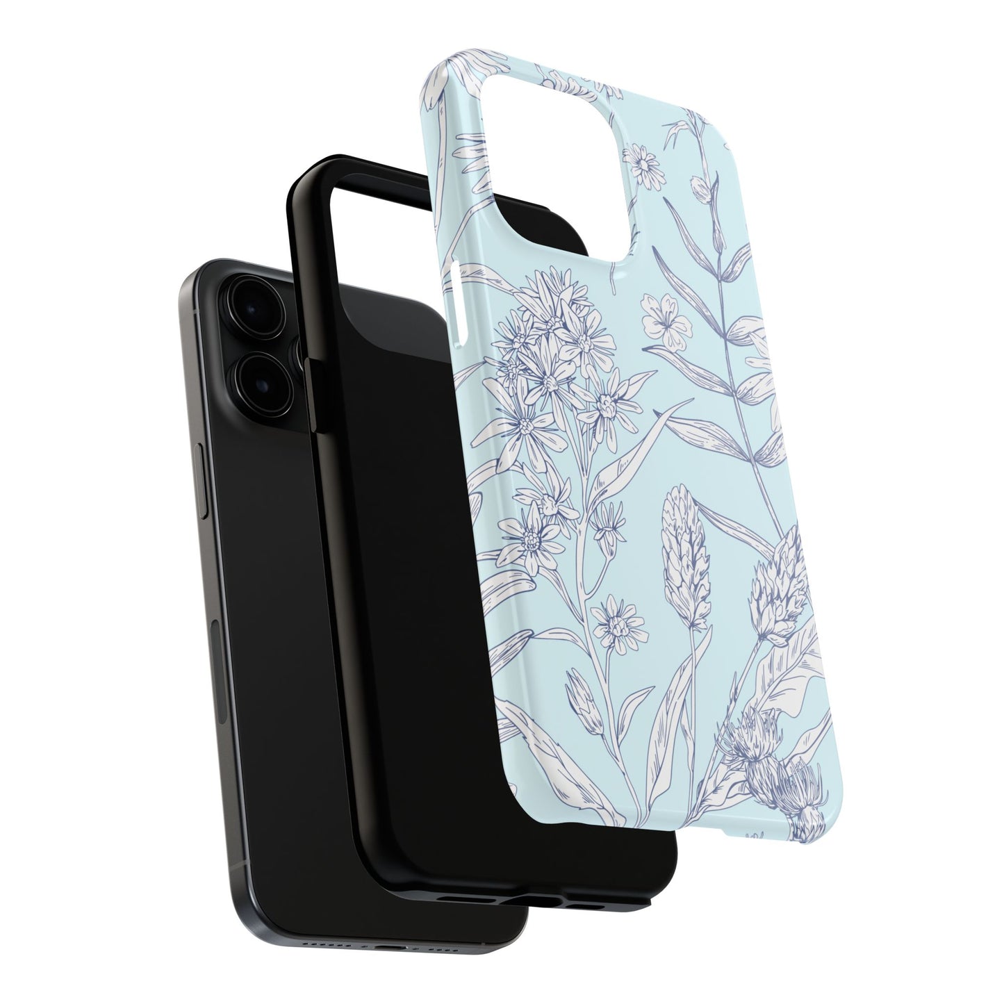 Blue Floral Phone Case