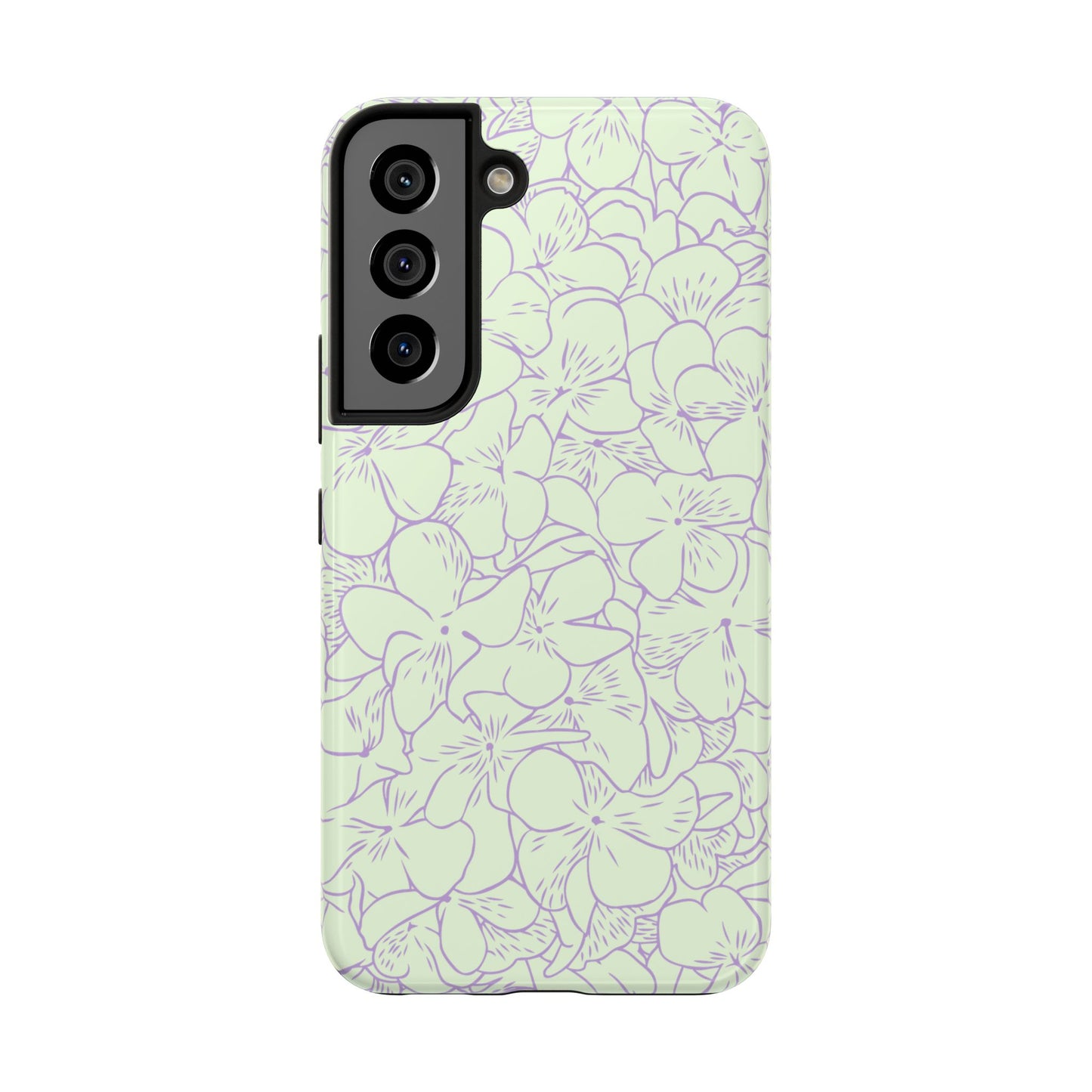 Green & Lavender Floral Phone Case