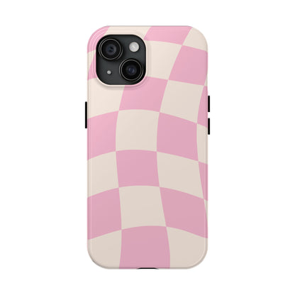 Blush Pink Gingham Phone Case