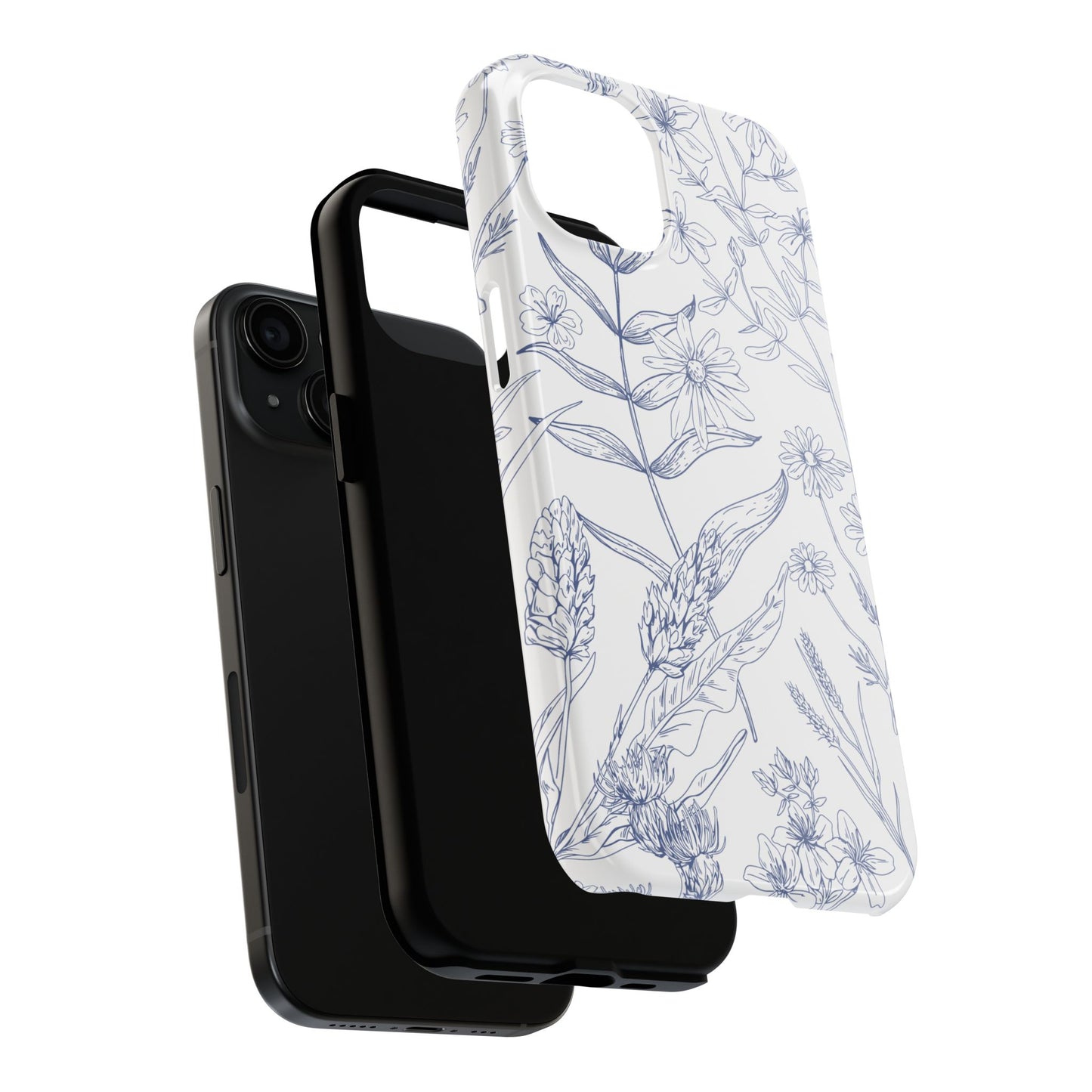 White Floral Phone Case