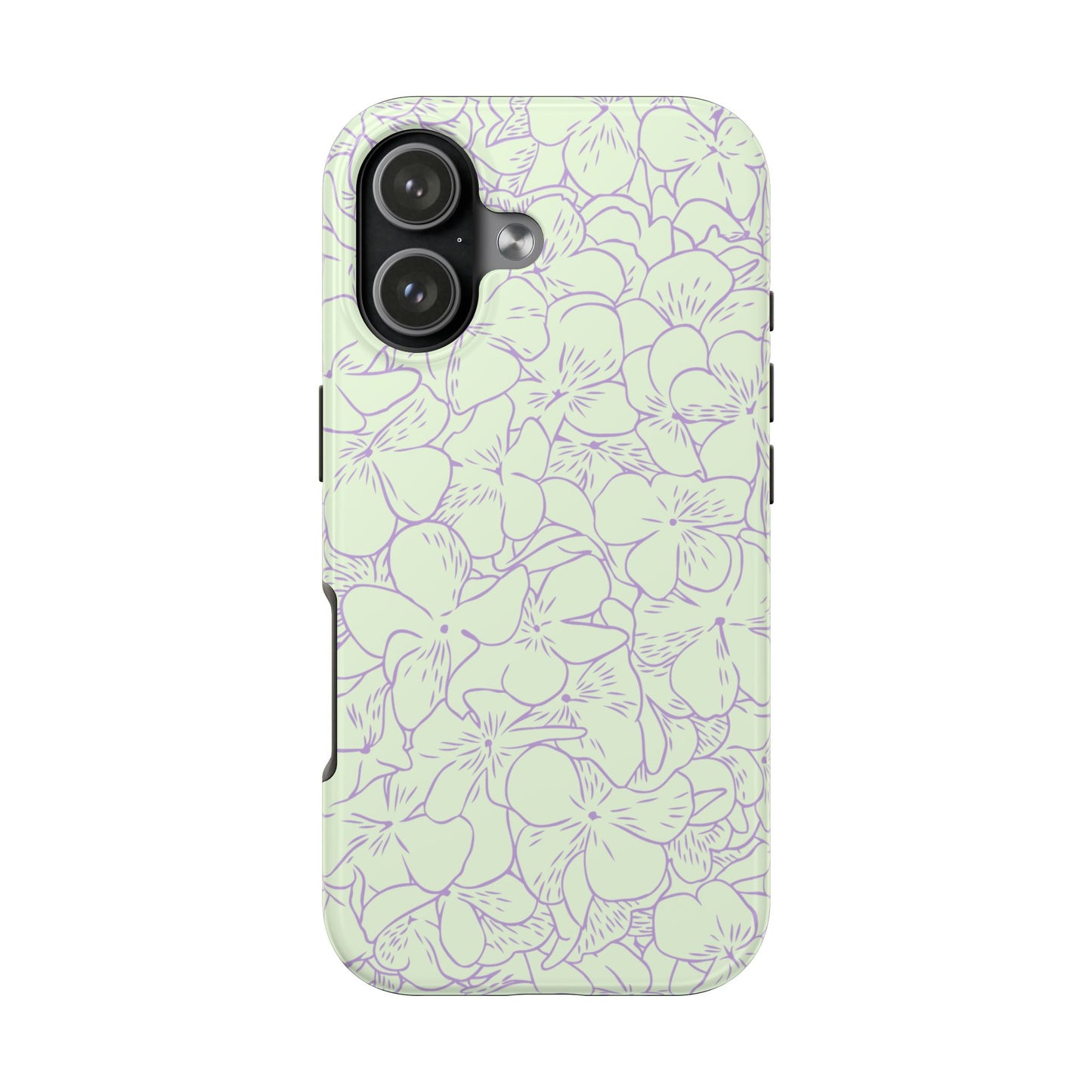 Green & Lavender Floral Phone Case