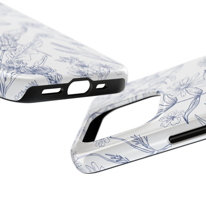 White Floral Phone Case