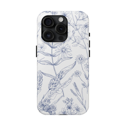White Floral Phone Case