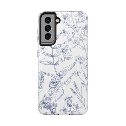 White Floral Phone Case