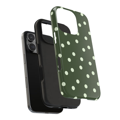 Olive Polka Phone Case