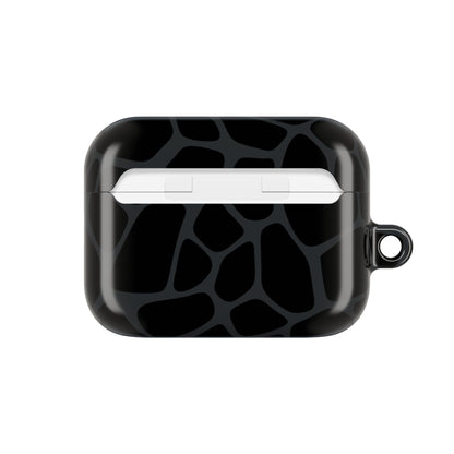 Black Giraffe Print AirPod Cases