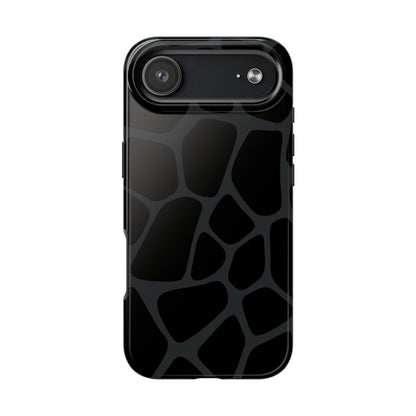 Black Giraffe Print Phone Case