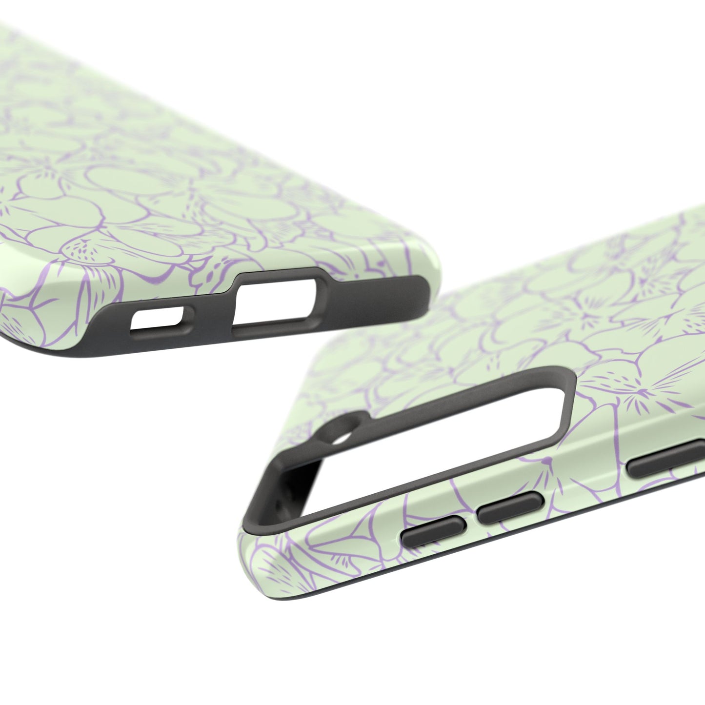 Green & Lavender Floral Phone Case