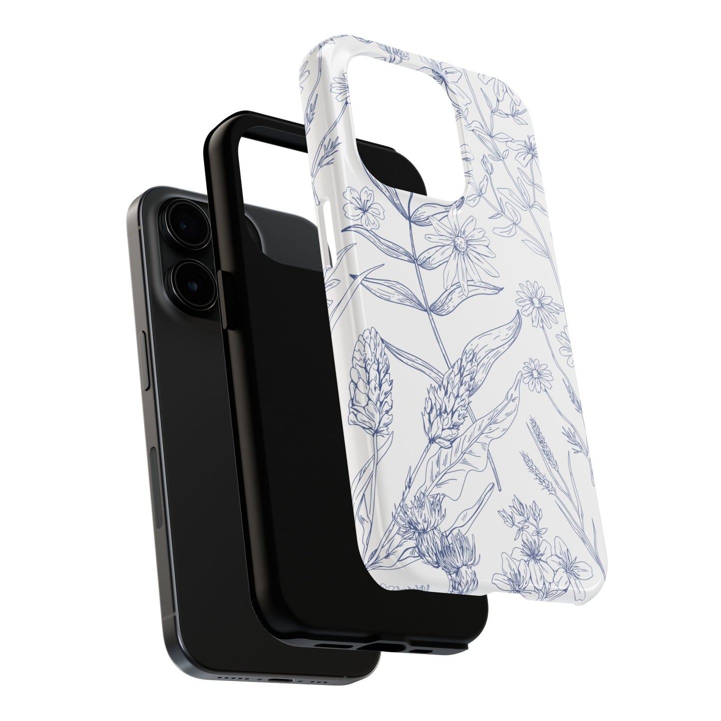 White Floral Phone Case