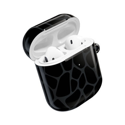 Black Giraffe Print AirPod Cases