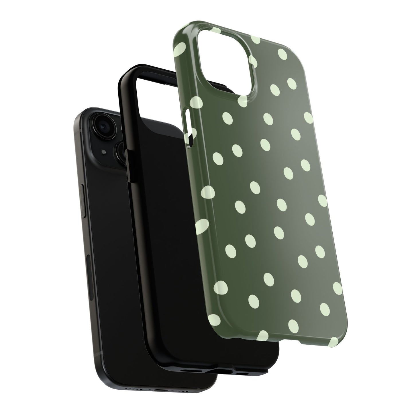 Olive Polka Phone Case