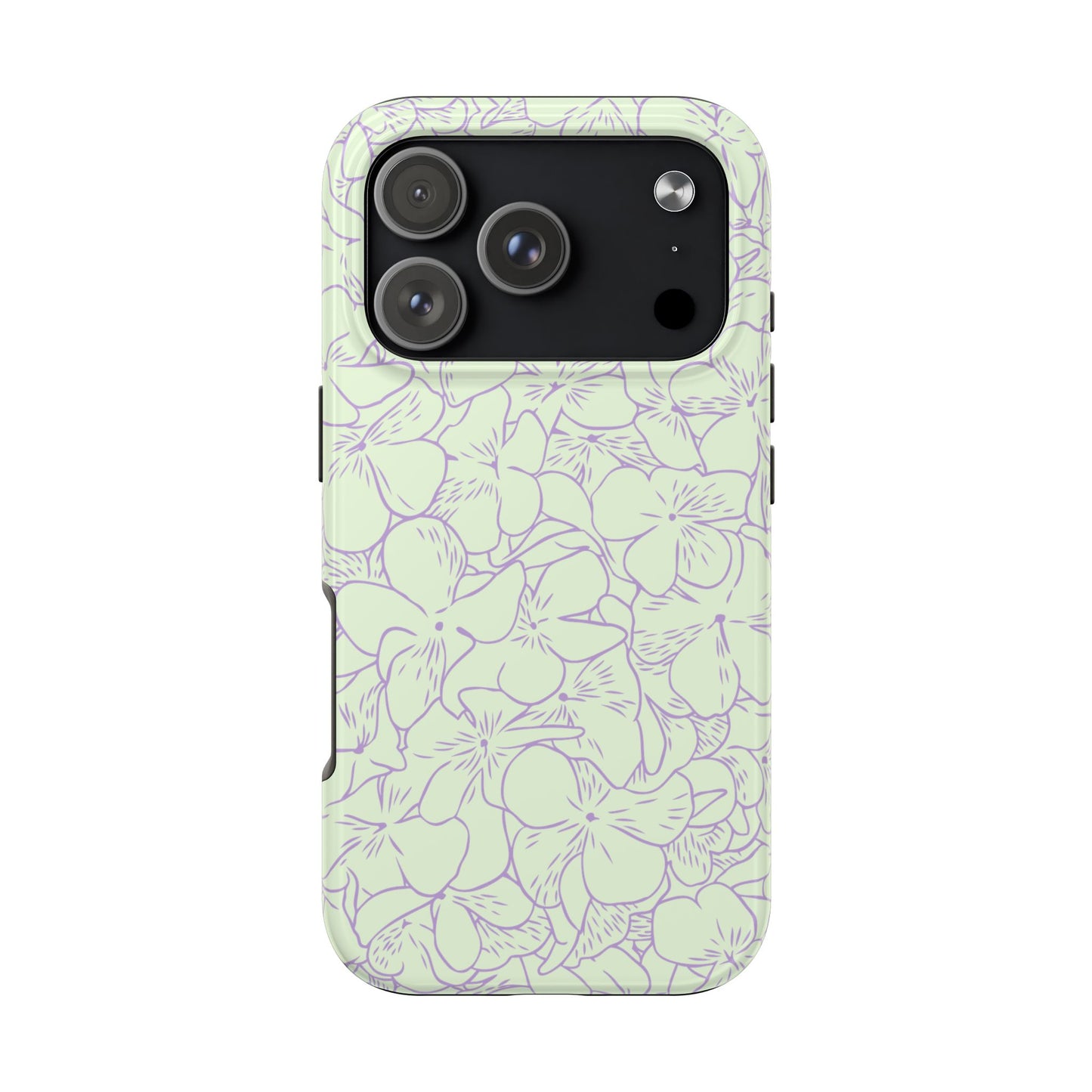 Green & Lavender Floral Phone Case