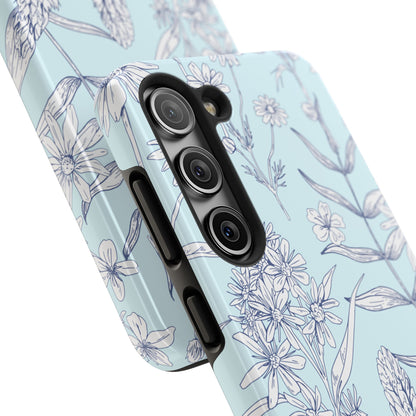Blue Floral Phone Case