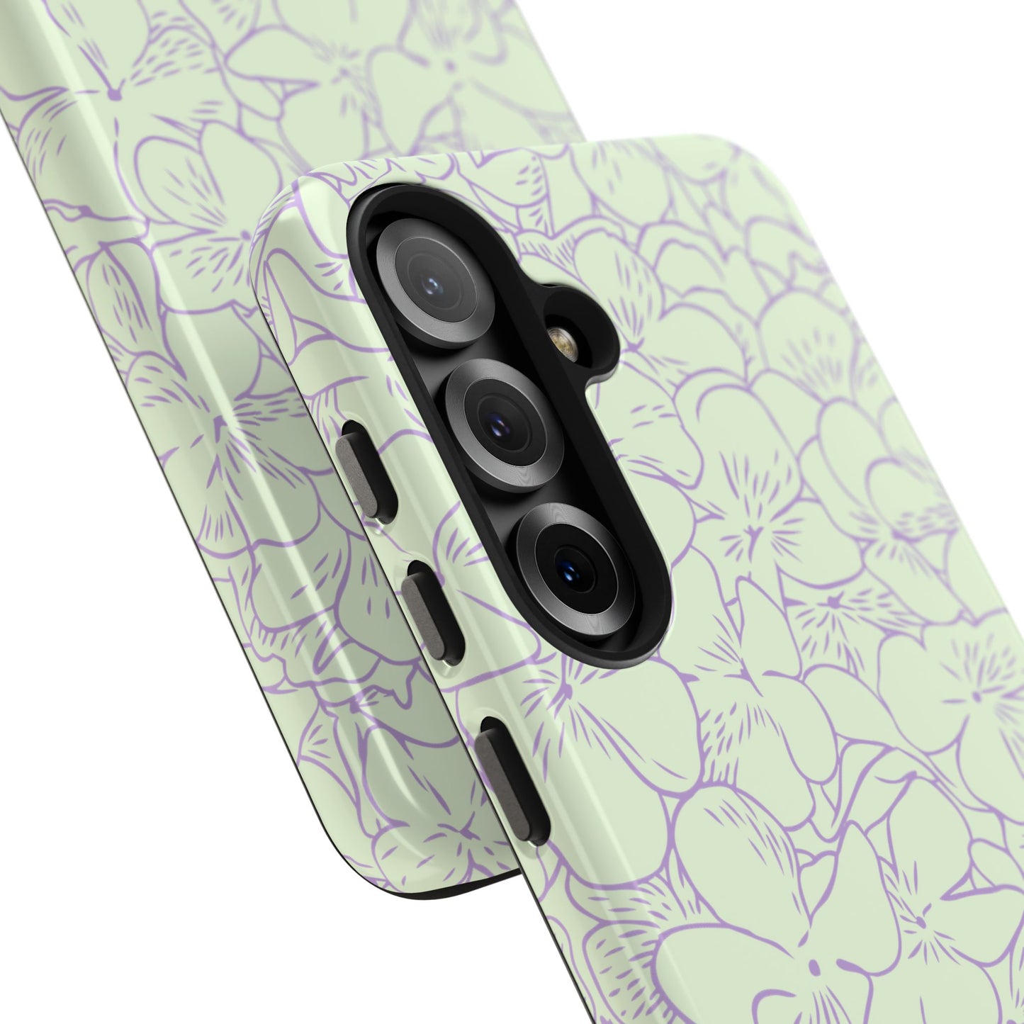 Green & Lavender Floral Phone Case