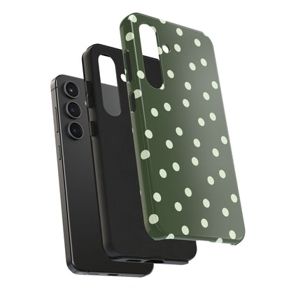Olive Polka Phone Case