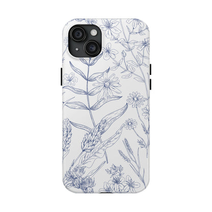 White Floral Phone Case