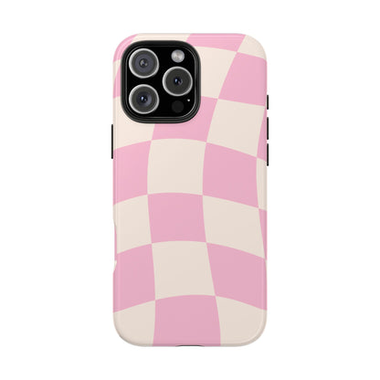 Blush Pink Gingham Phone Case