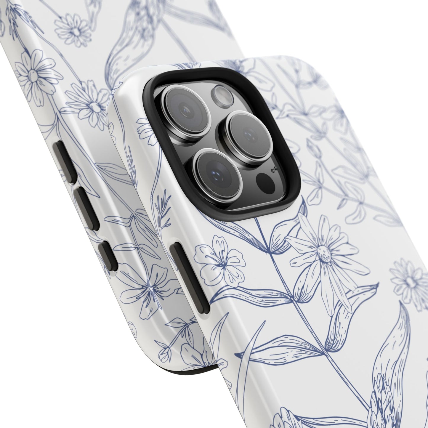 White Floral Phone Case