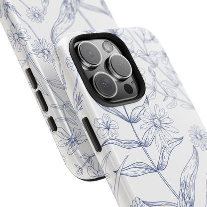White Floral Phone Case