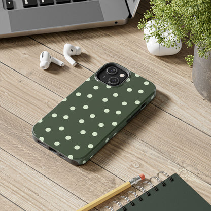 Olive Polka Phone Case