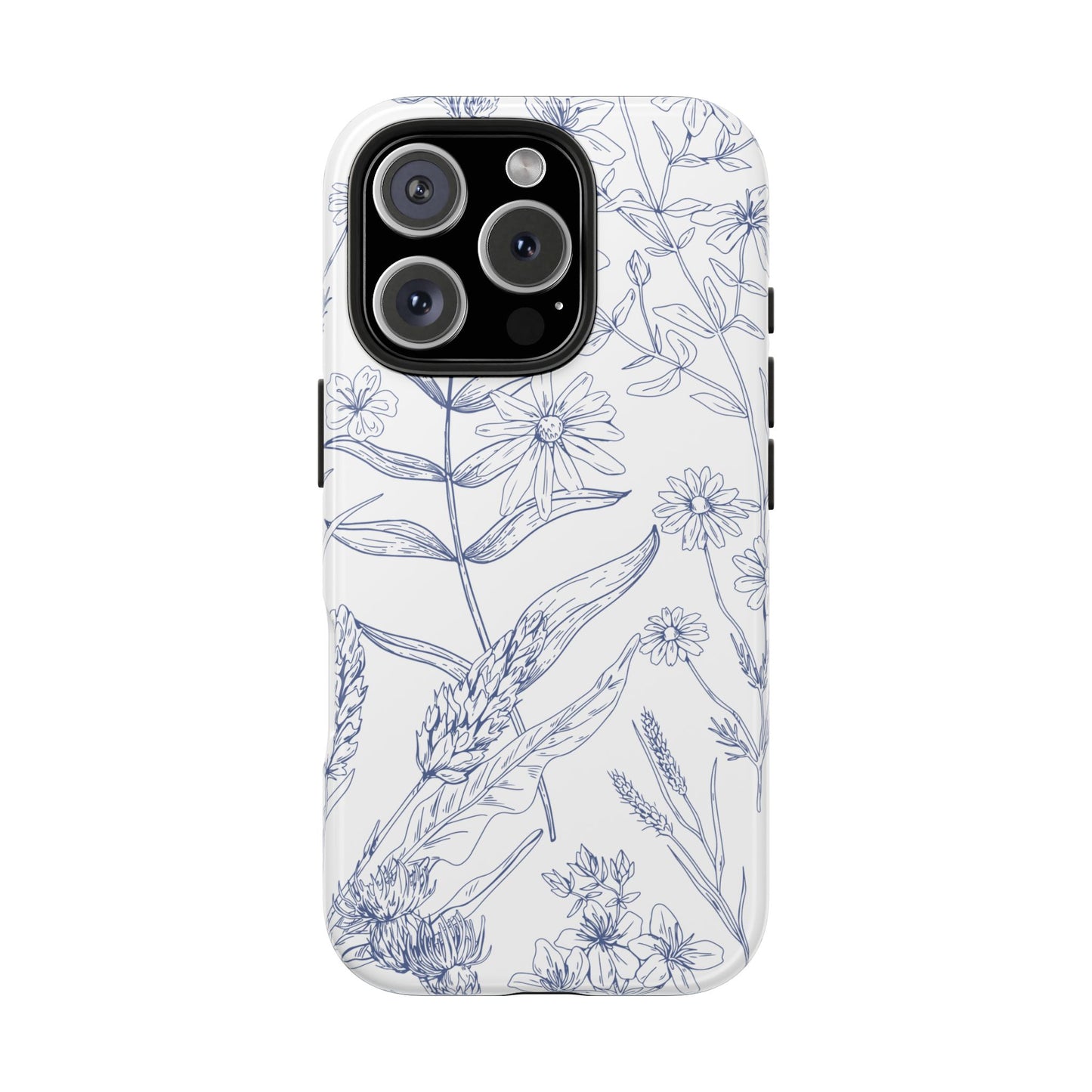 White Floral Phone Case