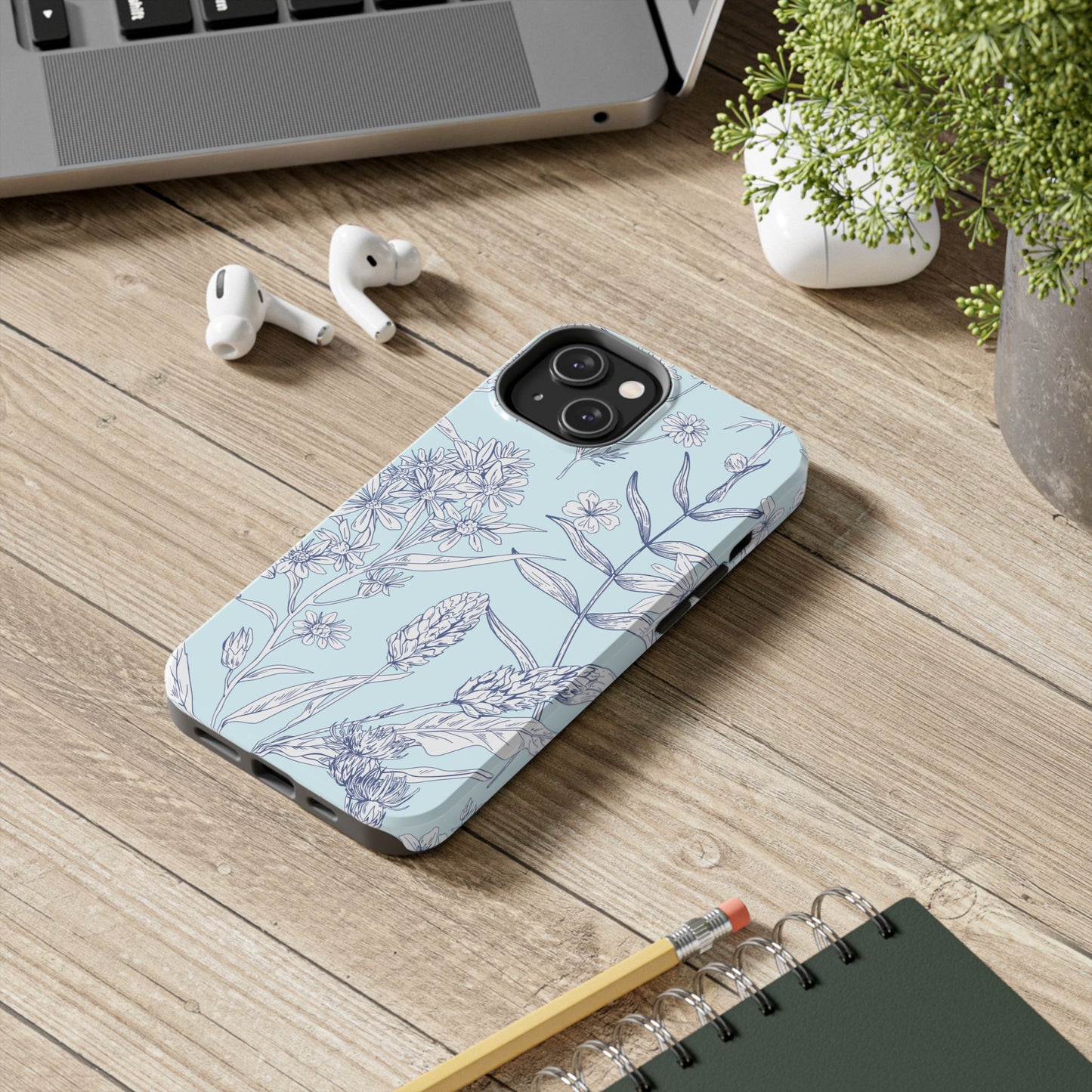 Blue Floral Phone Case