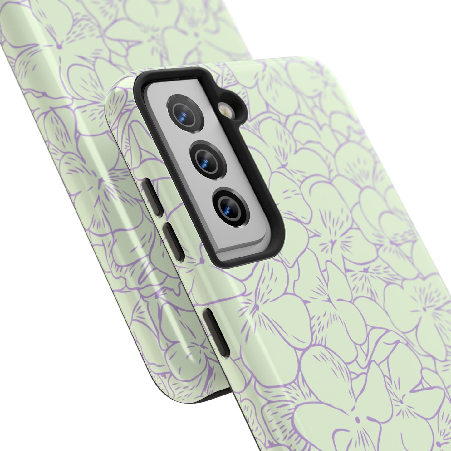 Green & Lavender Floral Phone Case