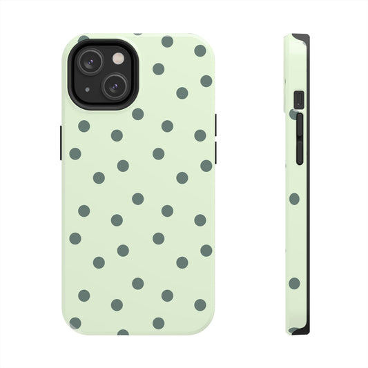 Green Polka Phone Case